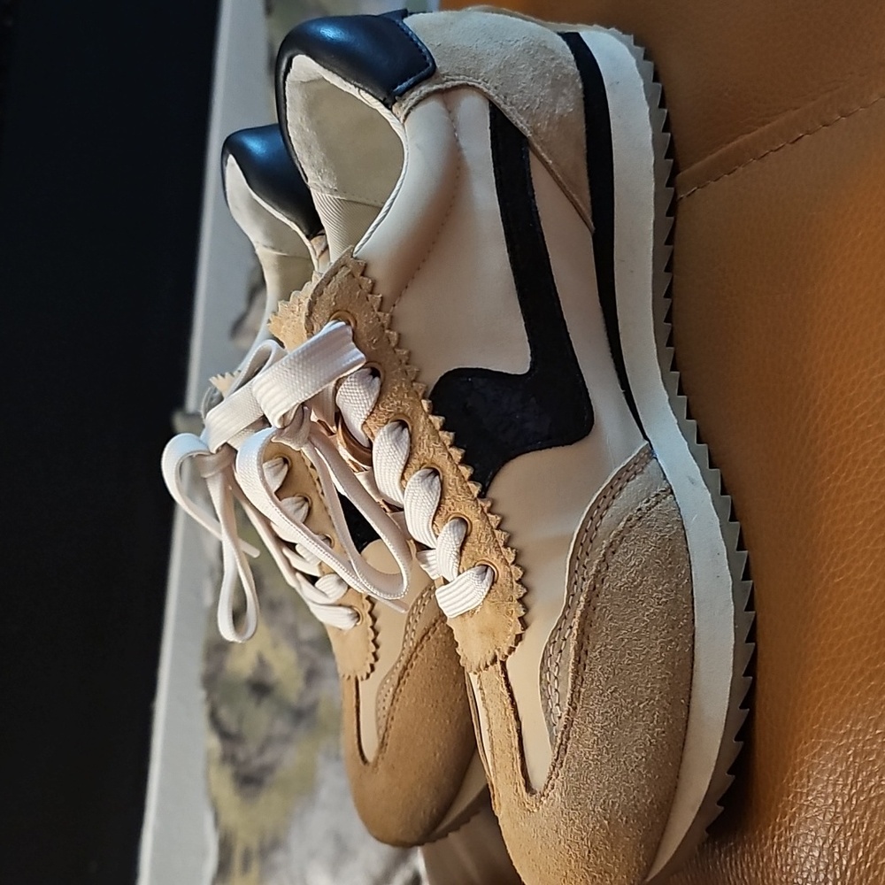 Dolce Vita Tan and Black Sneakers